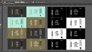 Design layout in Adobe Illustration