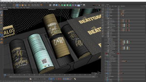 Design applied to product in C4d