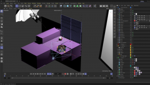 Cinema 4D studio scene for gummy worms